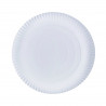 Assiette carton ronde blanche Par 50 unités L: 29 cm x P: 30 g