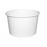 Pot carton blanc chaud et froid Par 50 unités L: 9 cm x l: 7,4 cm x H: 6,1 cm x P: 8,2 g