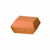 Boîte burger carton kraft brun Par 50 unités L: 13 cm x l: 12 cm x H: 7 cm x P: 14,1 g