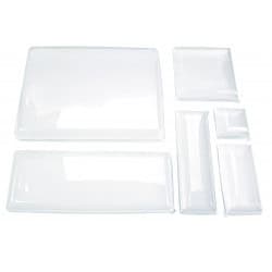 Couvercle PET transparent "BioNchic" Par 25 unités L: 39,2 cm x l: 29,5 cm x H: 3,3 cm x P: 68 g