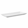 Assiette rectangulaire blanche en pulpe "BioNChic" Par 100 unités L: 18 cm x l: 9 cm x P: 10 g
