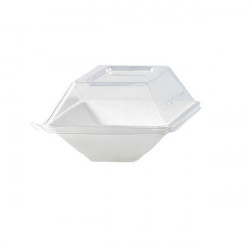 Couvercle PET transparent "Eco-Design" Par 50 unités L: 13,2 cm x l: 8,8 cm x H: 3,3 cm x P: 5,4 g