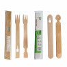 Baguette fourchette bois pour débutant emballée par paire Par 100 unités H: 18 cm x P: 4,5 g