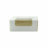Boîte Pâtissière Carton Blanc Avec Couvercle Attaché À Fenêtre Par 420 unités L: 10 cm l: 10 cm H: 4 cm
