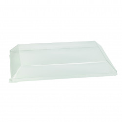 Plateau en plastique rectangulaire Vert anis 34x23cm, vaisselle jetable -  Badaboum