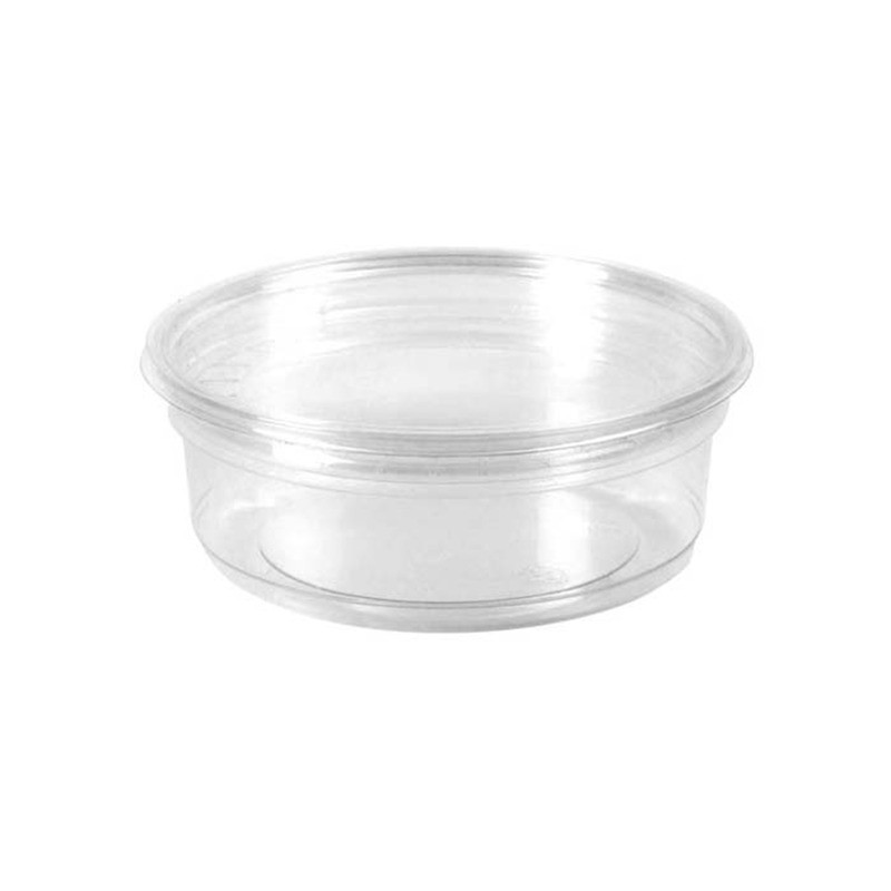 Pot Deli rond PLA transparent 450 ml Diam: 12,1 cm 12,1 x 7,3 cm - 50 unités