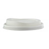 Couvercle Cpla Dôme Blanc Avec Bec Par 50 unités L: 8 cm  H: 1,9 cm