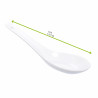 Mini Mise En Bouche Cuillère En Porcelaine Blanche Par 6 unités L: 13 cm l: 4,3 cm H: 4,5 cm