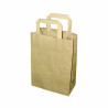 Sac Cabas Papier Kraft Brun Par 250 unités L: 20 cm l: 10 cm H: 28 cm