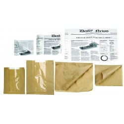 Sac Papier Brun Ouvert Sur 2 Côtés Par 1000 unités L: 11 cm l: 11 cm