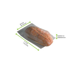 Sac Sandwich Bagnat À Soufflet Pp Transparent Par 150 unités L: 12 cm l: 7 cm H: 18 cm