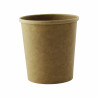 Pot Carton Kraft Brun Chaud Et Froid Par 50 unités L: 9,7 cm l: 7,5 cm H: 9,8 cm