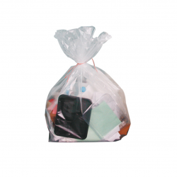 Sac Poubelle Transparent Par 200 unités L: 37 cm l: 30 cm H: 107 cm