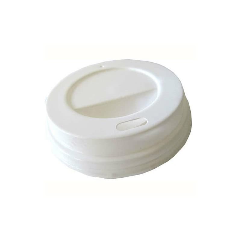 Couvercle dome blanc pour gobelet 100 ml