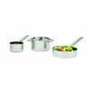 Mini Casserole Inox Avec Poignée Par 6 unités L: 7,2 cm l: 4,5 cm H: 16,5 cm