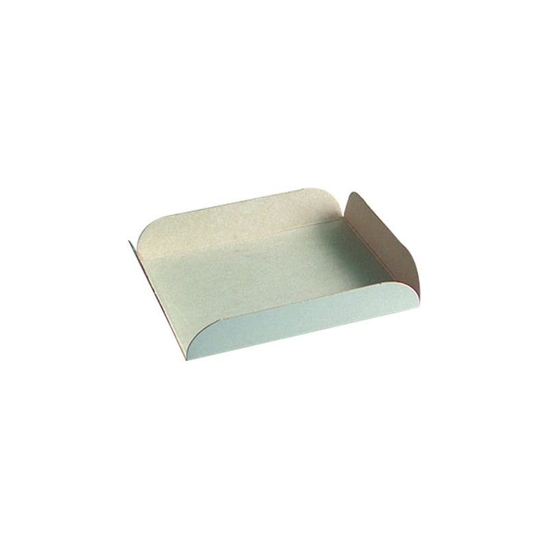 Carré Rainé Carton Blanc Par 250 unités L: 19 cm l: 19 cm H: 2 cm