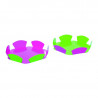 Corolle Carton Double Face Anis/Fushia Par 200 unités L: 8 cm l: 8 cm