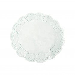 Dentelle Papier Blanc Ronde Par 250 unités L: 21,5 cm