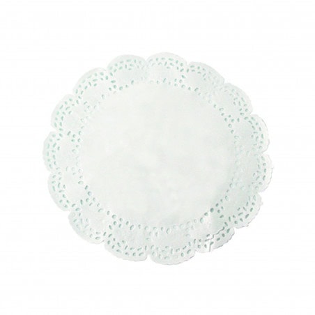 Dentelle Papier Blanc Ronde Par 250 unités L: 25 cm
