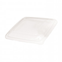 Couvercle Pet Transparent Par 50 unités L: 23,5 cm l: 23,5 cm H: 2,8 cm