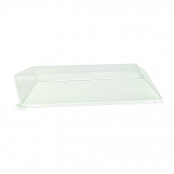 Couvercle Rpet Transparent Par 25 unités L: 27,5 cm l: 14 cm H: 3 cm