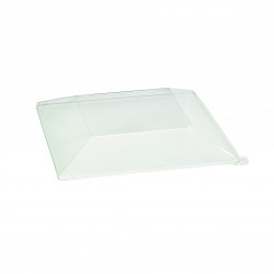 Couvercle Rpet Transparent Par 25 unités L: 26 cm l: 26 cm H: 5 cm