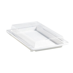 Couvercle Pet Transparent Pour Plateau "Atlas" Par 100 unités L: 27,2 cm l: 19,3 cm H: 3,3 cm