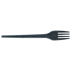 Fourchette Plastique Ps Noire Par 100 unités L: 17 cm
