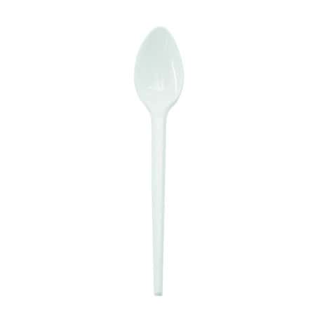 Cuillère À Café Plastique Ps Blanche Par 100 unités L: 11,5 cm