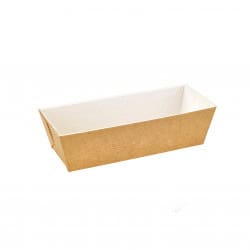 Moule De Cuisson Carton Microflute Rectangulaire Par 180 unités L: 20,8 cm l: 8,4 cm H: 5,5 cm