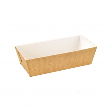 Moule De Cuisson Carton Microflute Rectangulaire Par 270 unités L: 20,6 cm l: 9,6 cm H: 5,5 cm
