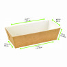 Moule De Cuisson Carton Microflute Rectangulaire Par 270 unités L: 20,6 cm l: 9,6 cm H: 5,5 cm