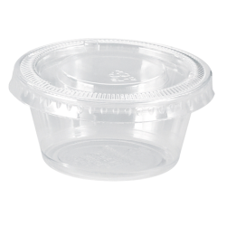 Pot Plastique Pp Transparent Avec Couvercle Pet Plat Par 100 unités L: 7 cm l: 5,2 cm H: 3,7 cm