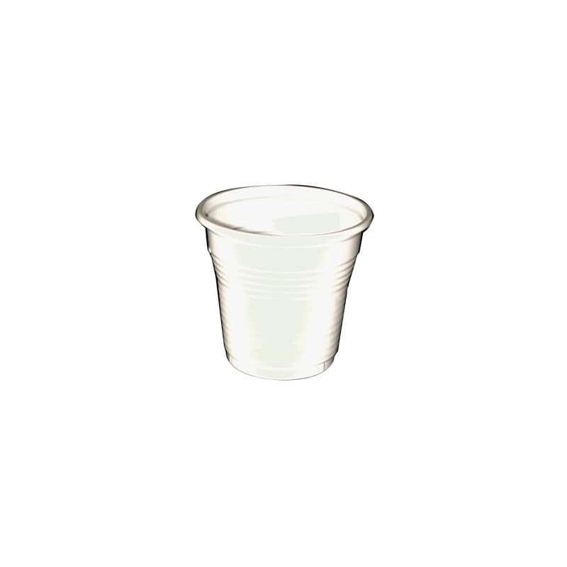 Gobelet plastique blanc pour café expresso