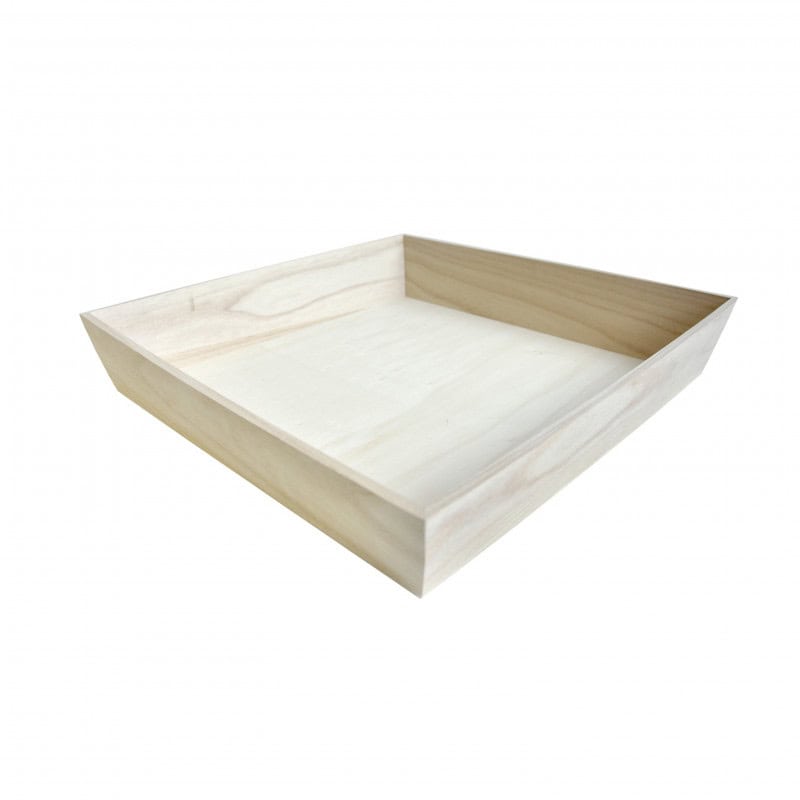 Plateau repas bois carré Noa 37,5 x 37,5 x 7,4 cm - 10 unités