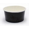 Petit pot en carton noir 80 ml pour la glace ou sauce