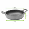 Plat Rond Fonte Par 6 unités l: 12,7 cm H: 3,2 cm