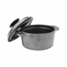 Cocotte Ronde En Fonte Par 4 unités l: 10 cm H: 5 cm