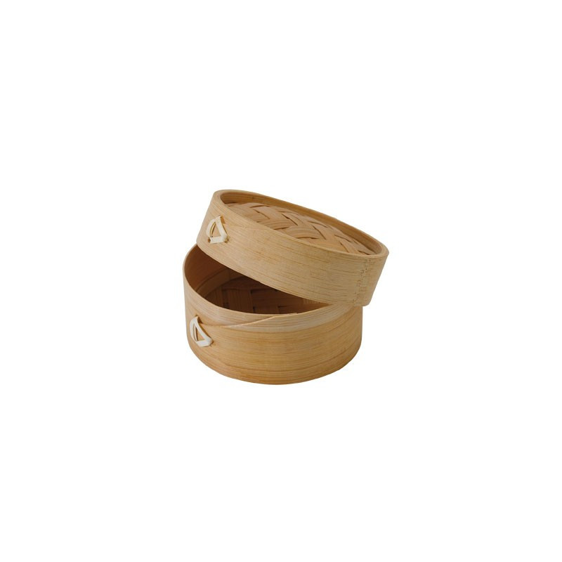 Mini cuiseur vapeur bambou avec couvercle "Dimys" Diam: 7 cm 7 x 7 x 5 cm - 10 unités