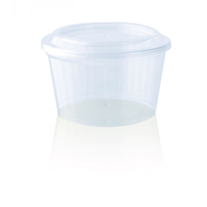 Coupe plastique PS cristal ronde 350 ml Diam: 11,2 cm 11,2 x 6,1 cm - 100 unités