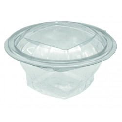 Saladier rond et couvercle 500 ml emballage jetable