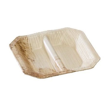 50 Assiettes Jetables 3 Compartiements Biodégradables Compostables