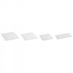 Assiette jetable bio rectangle en pulpe