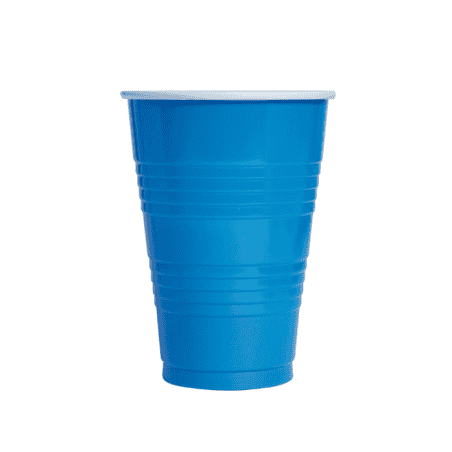 Gobelet plastique bleu américain pour soirée étudiante, cup pour faire la  fête.