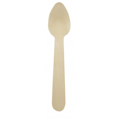 Cuillère à café bois Par 100 unités H: 11 cm x P: 1,4 g Cuillère à café bois Par 100 unités H: 11 cm x P: 1,4 g