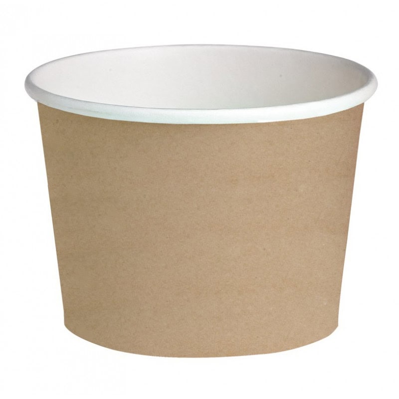 Pot "Deli" rond en carton kraft de contenance 700 ml x 50 unités