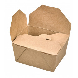 Boîte repas carton kraft laminé PE x 50 unités