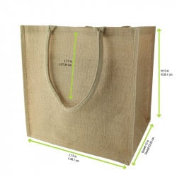 Sac cabas en jute brun x 20 unités