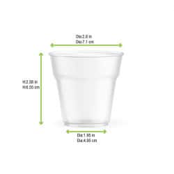 Gobelet plastique 150 ml pour boissons chaudes