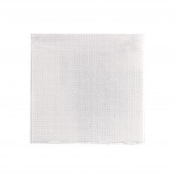 Serviette micropoint blanche 2 plis 25 x 25 cm x 50 unités